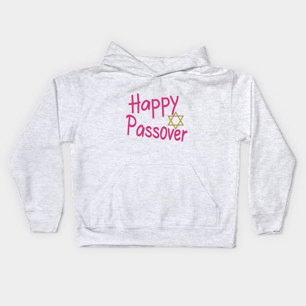 Happy Passover Kids Hoodie by PeppermintClover